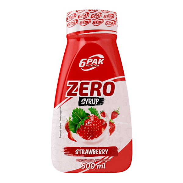 6PAK SYRUP ZERO 500ml STRAWBERRY