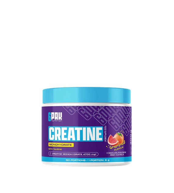 6PAK CREATINE MONOHYDRATE 300g JAR GRAPEFRUIT