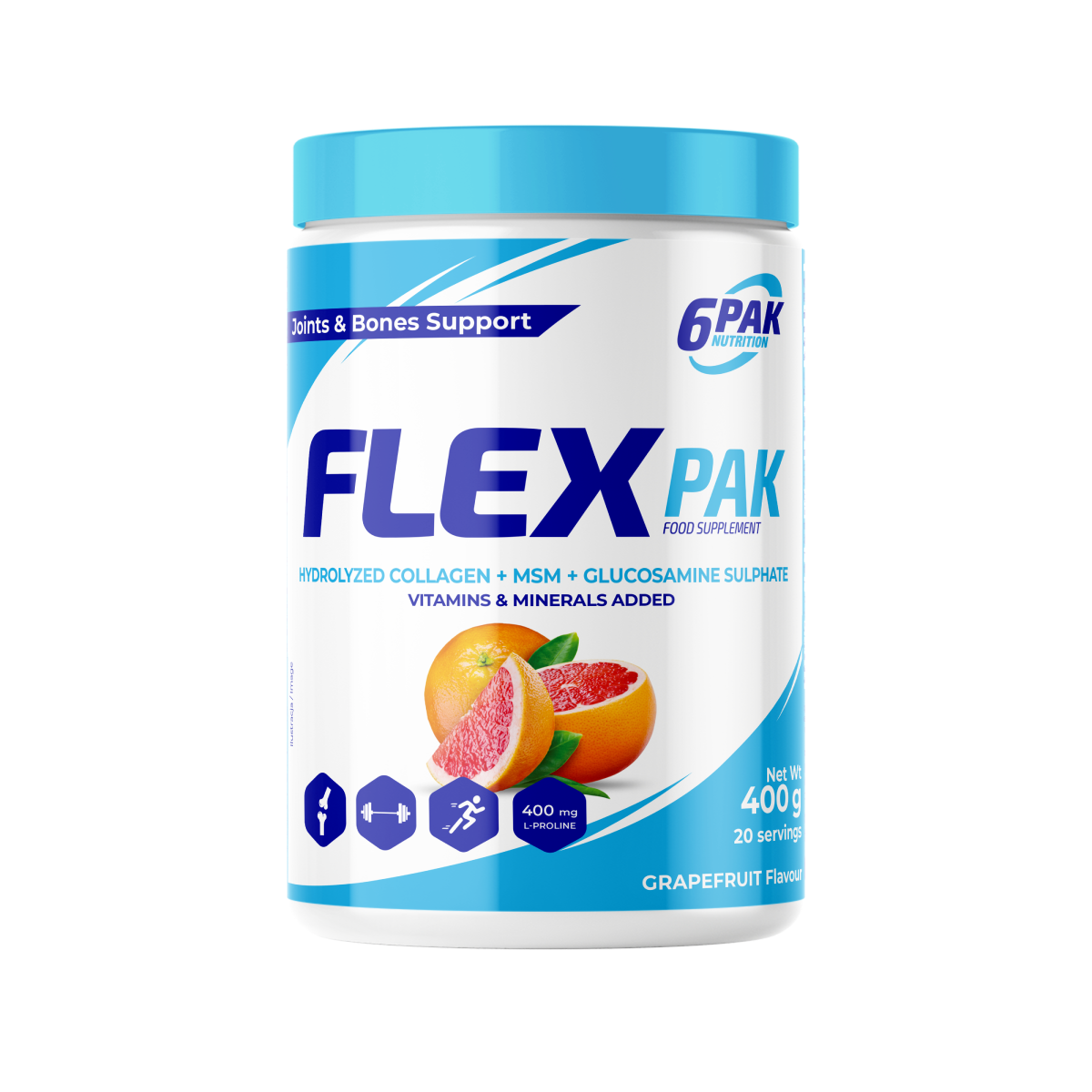 6PAK FLEX PAK 400g JAR GRAPEFRUIT