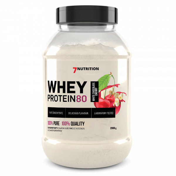 7NUTRITION WHEY PROTEIN 80 2000g JAR STRAWBERRY