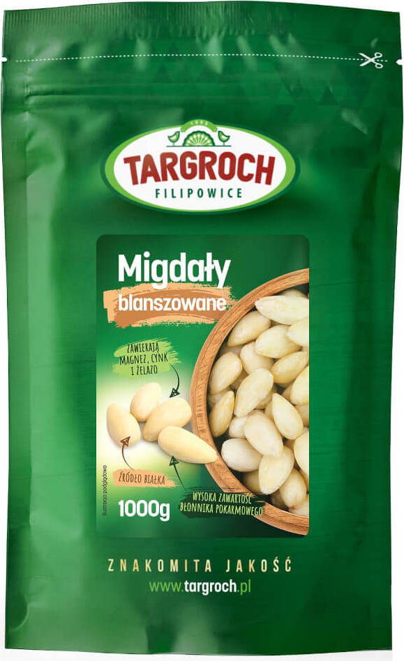 TARGROCH MIGDAŁY BLANSZOWANE 1000g