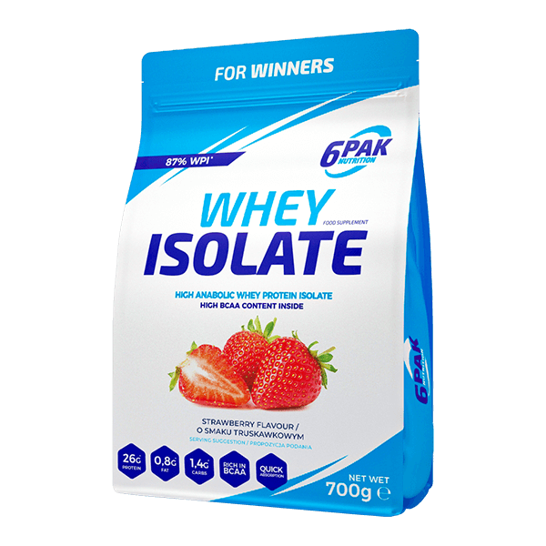 6PAK WHEY ISOLATE   700g STRAWBERRY