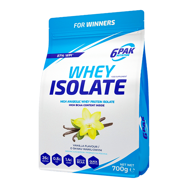 6PAK WHEY ISOLATE   700g VANILLA