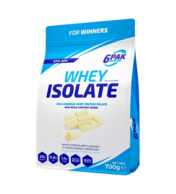 6PAK WHEY ISOLATE   700g WHITE CHOCOLATE