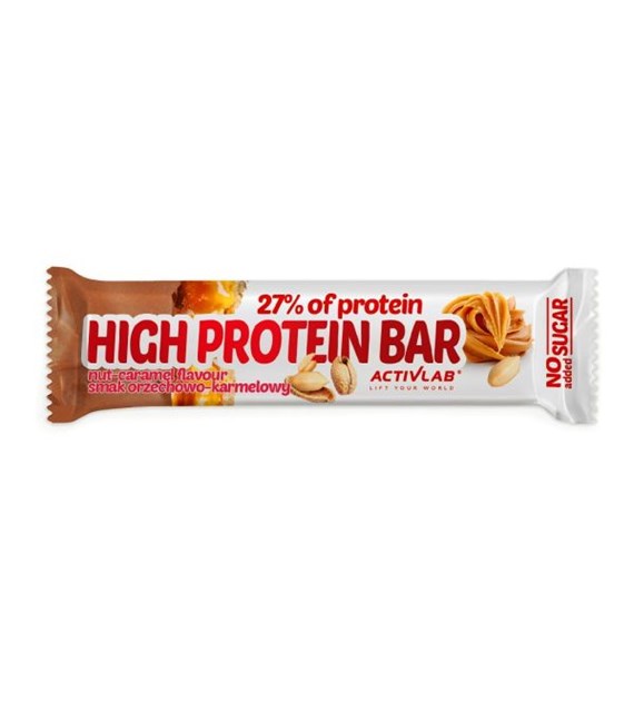 ACTIVLAB HIGH PROTEIN BAR 27% 49g CARAMEL-NUT