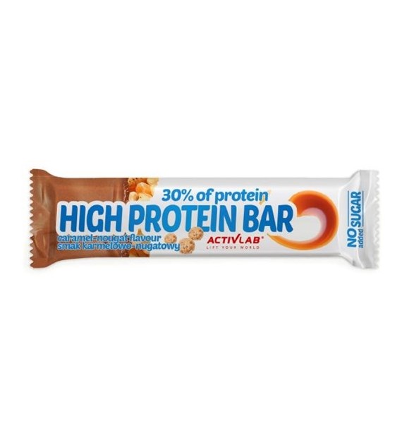 ACTIVLAB HIGH PROTEIN BAR 30% 46g CARAMEL-NOUG
