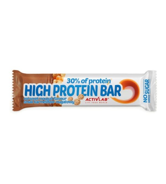 ACTIVLAB HIGH PROTEIN BAR 30% 46g CARAMEL-NOUG