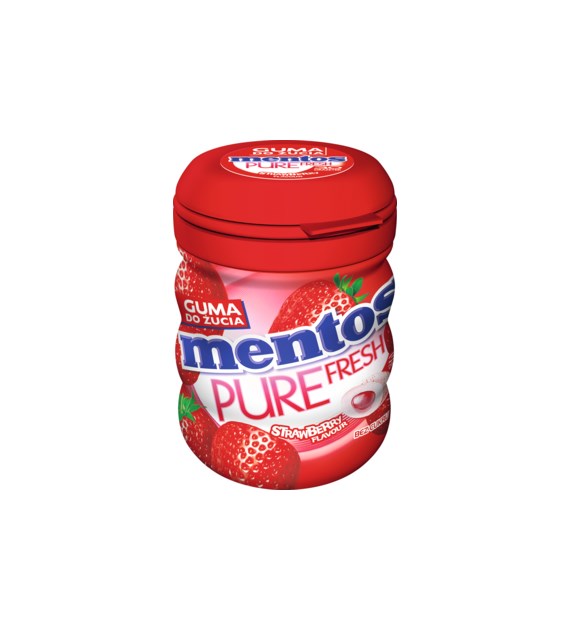 zz MENTOS PURE FRESH SUGAR FREE BTL 60g STRAWBERRY