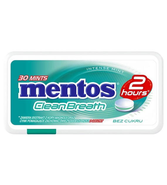 MENTOS 2H CLEAN BREATH INTENSE 21g MINT