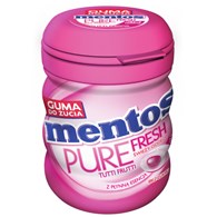 zz MENTOS PURE FRESH SUGAR FREE BTL 60g TUTTI FRU