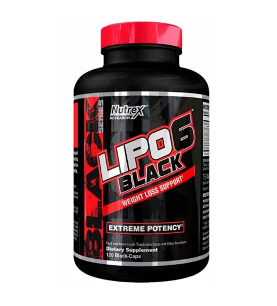 NUTREX LIPO-6 BLACK WEIGHT LOSS SUPPORT 120cap