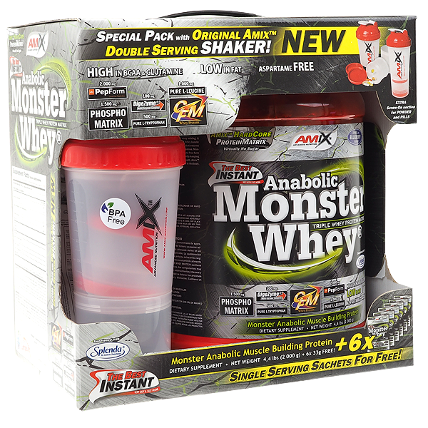 zz AMIX ANABOLIC MONSTER WHEY BOX 2200g JAR VAN-CH